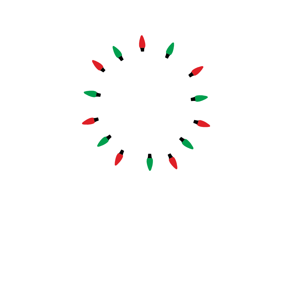 Fleur de Lis Christmas Lights